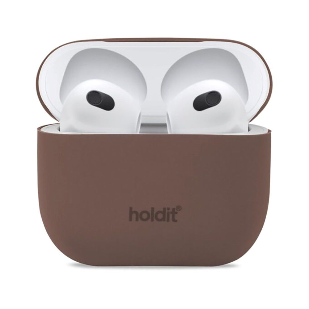 Holdit Nygård Silicone Case for AirPods (3.Gen) - Brown