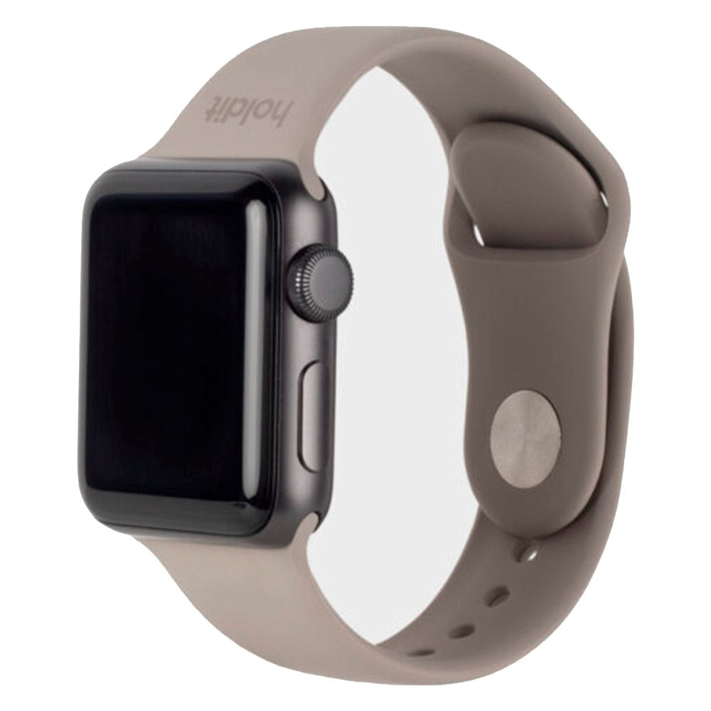 Apple Watch (38/40/SE/41/42mm) Holdit Rem Silikon - Taupe