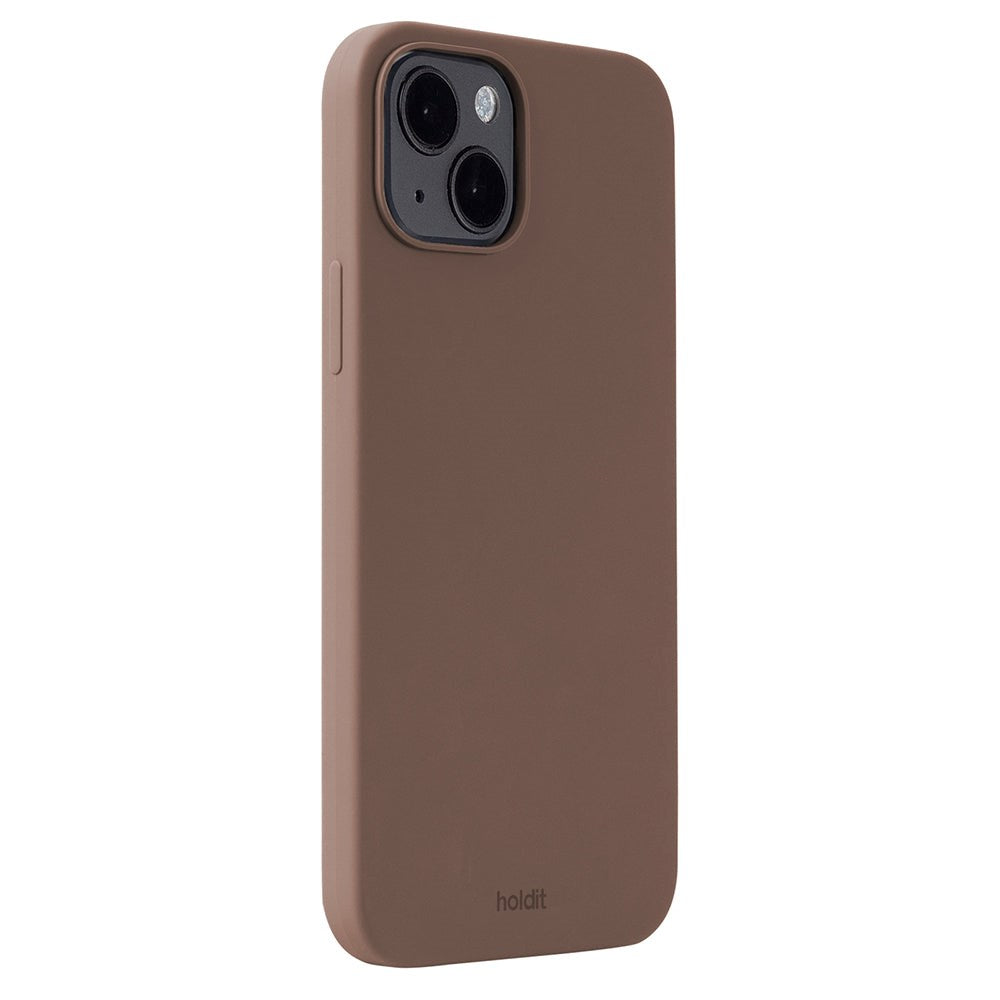 iPhone 14 Plus Holdit Soft Touch Skal Silikon - Dark Brown