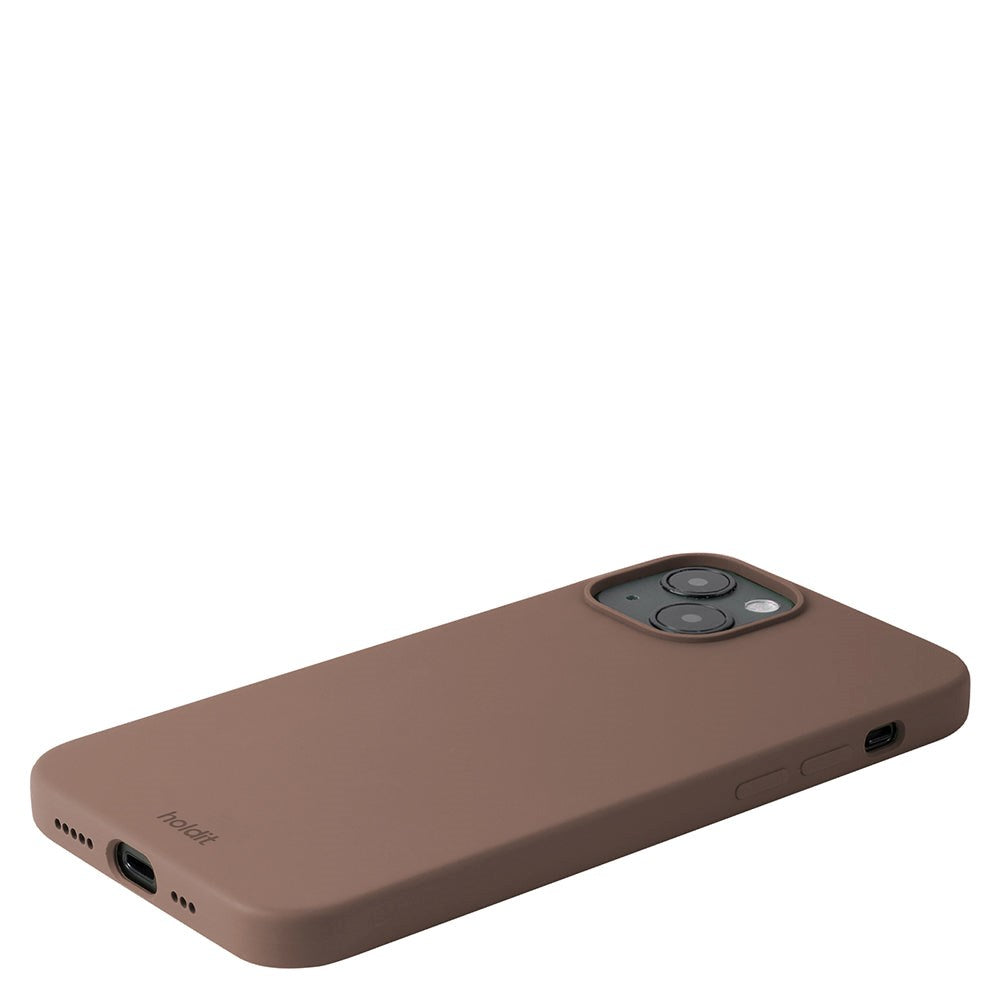 iPhone 14 Plus Holdit Soft Touch Skal Silikon - Dark Brown