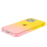 Holdit iPhone 13 Pro Seethru Skal - Gradient Bright Pink/Orange Juice