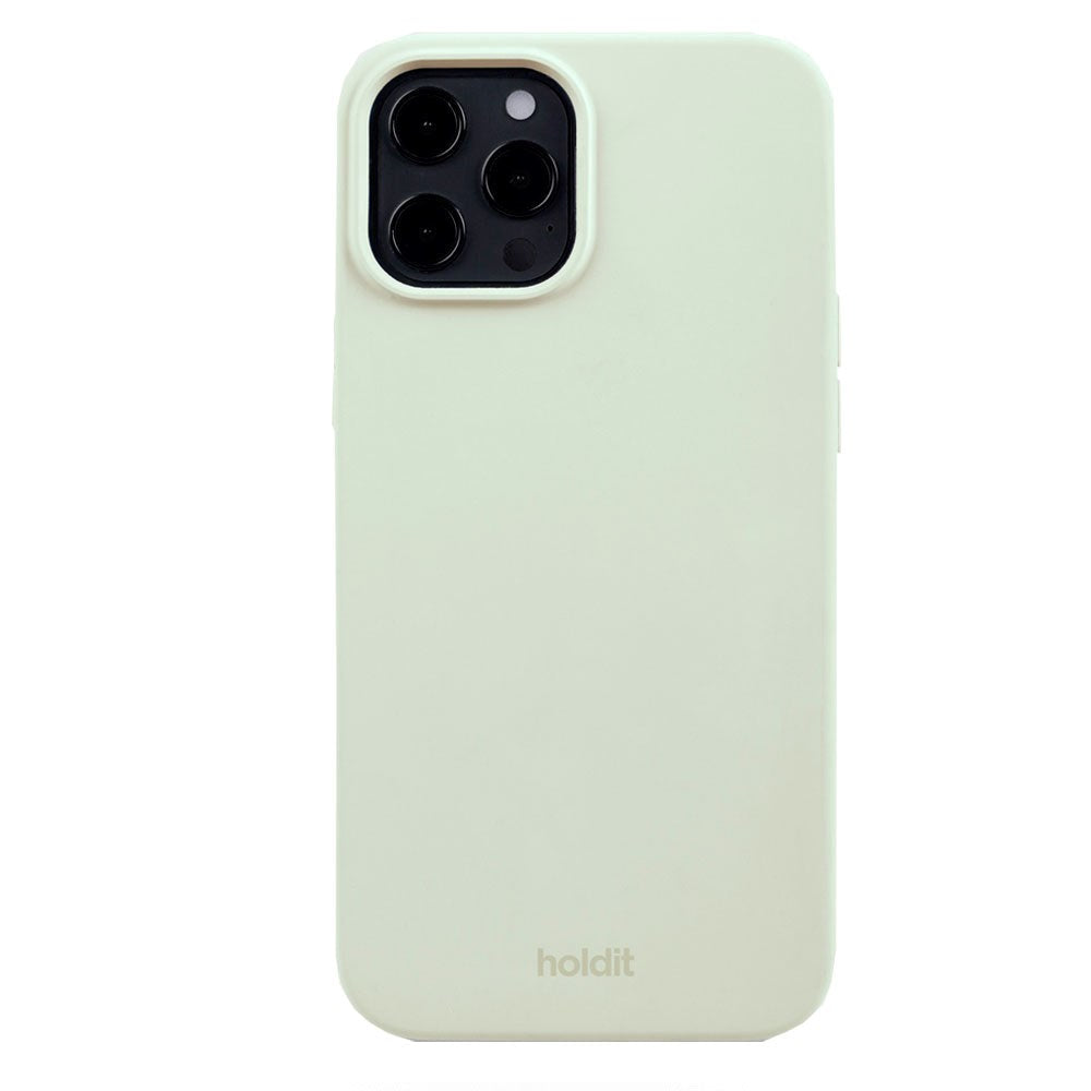 Holdit iPhone 12 / 12 Pro Soft Touch Silikon Skal - White Moss