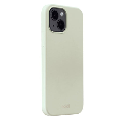 iPhone 14 / 13 Holdit Soft Touch Silikon Skal - White Moss