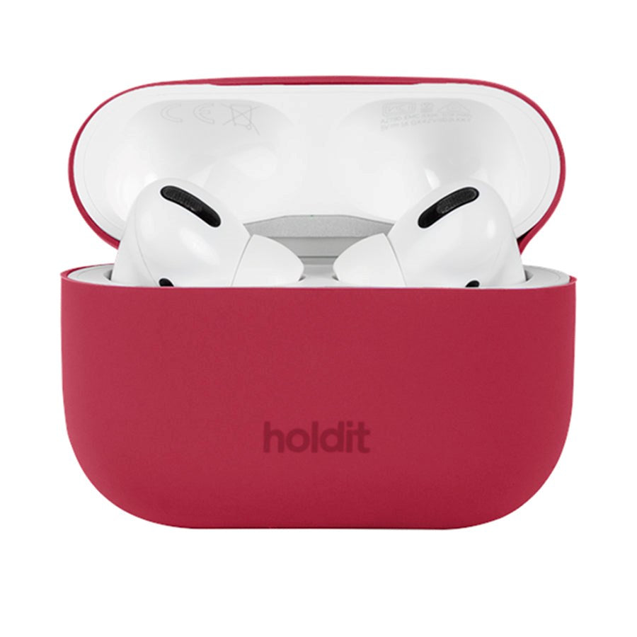 Holdit AirPods Pro 2 / Pro Silicone Skal - Red Velvet