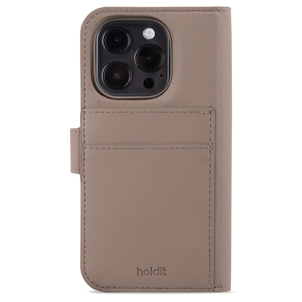 Holdit iPhone 15 Pro Wallet Case Magnet Plus - Plånboksfodral - Mocha Brown