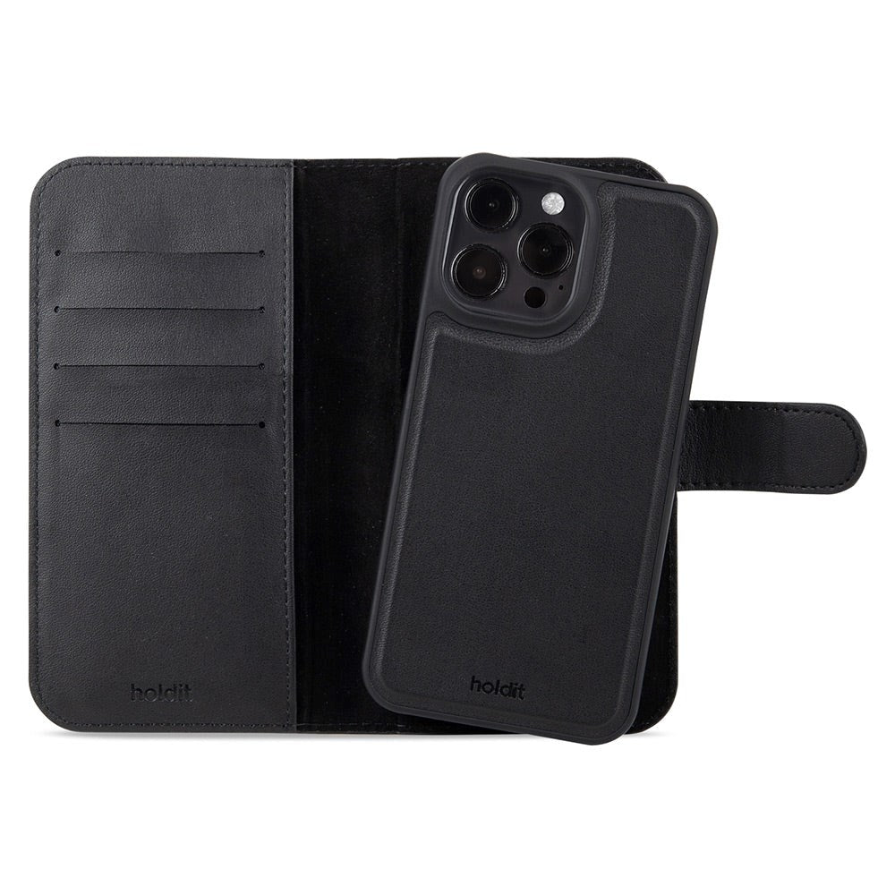 Holdit iPhone 15 Pro Max Wallet Case Magnet Plus - Plånboksfodral - Black