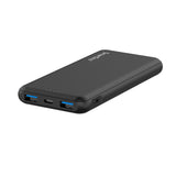 Smartline 22,5W Powerbank - 1 x USB-A (QC) & 2 x USB-C (PD) - 10000 mAh - Svart