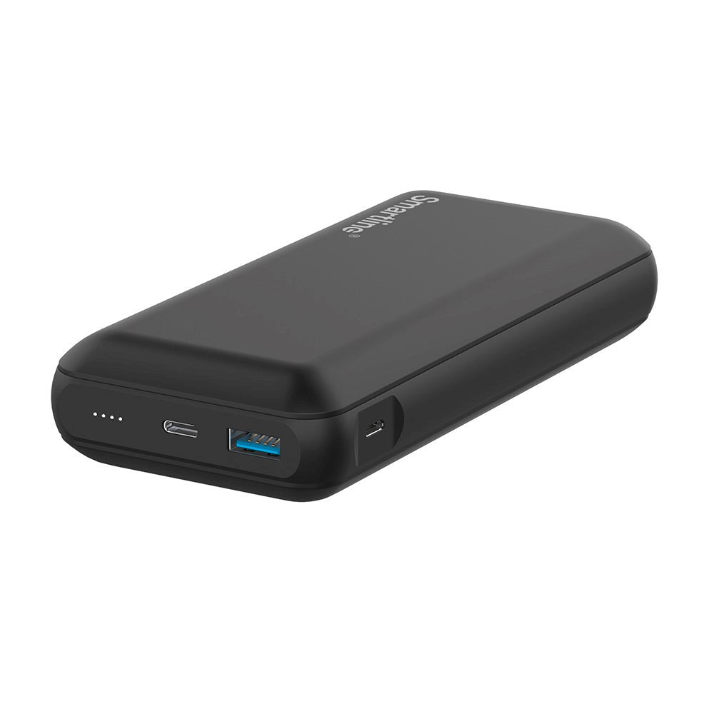 Smartline 22,5W Powerbank - 1 x USB-A (QC) & 1 x USB-C (PD) - 20000 mAh - Svart