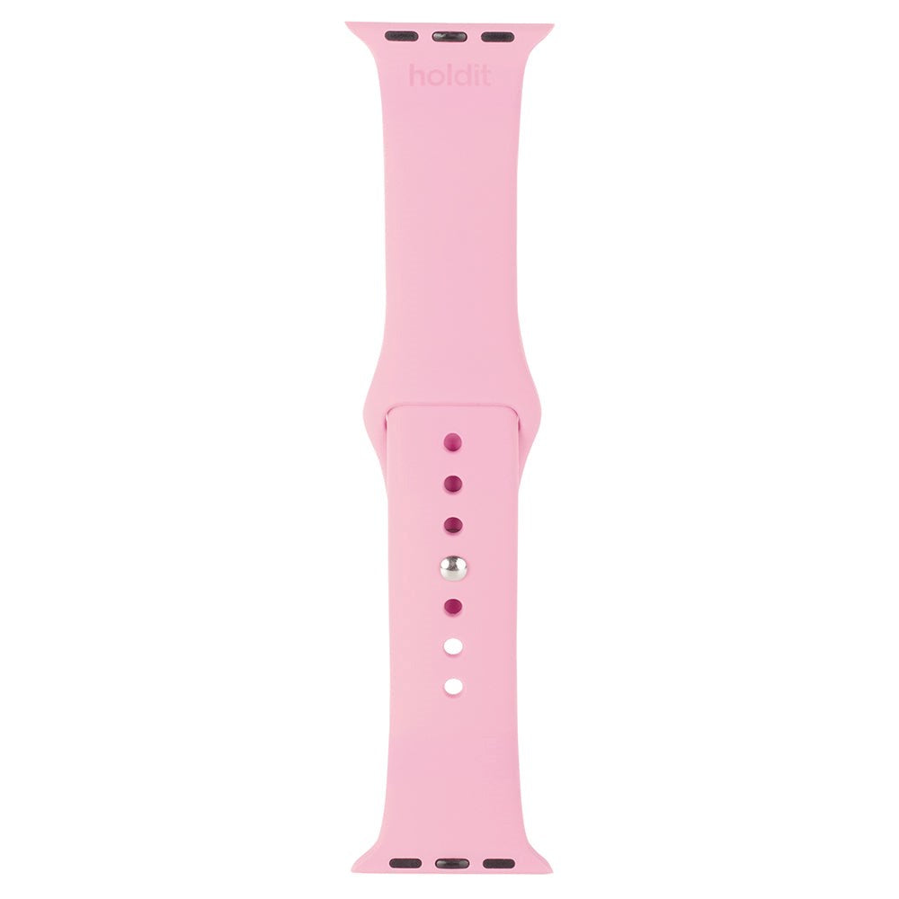 Apple Watch (38/40/SE/41/42mm) Holdit Silicone Armband - Pink