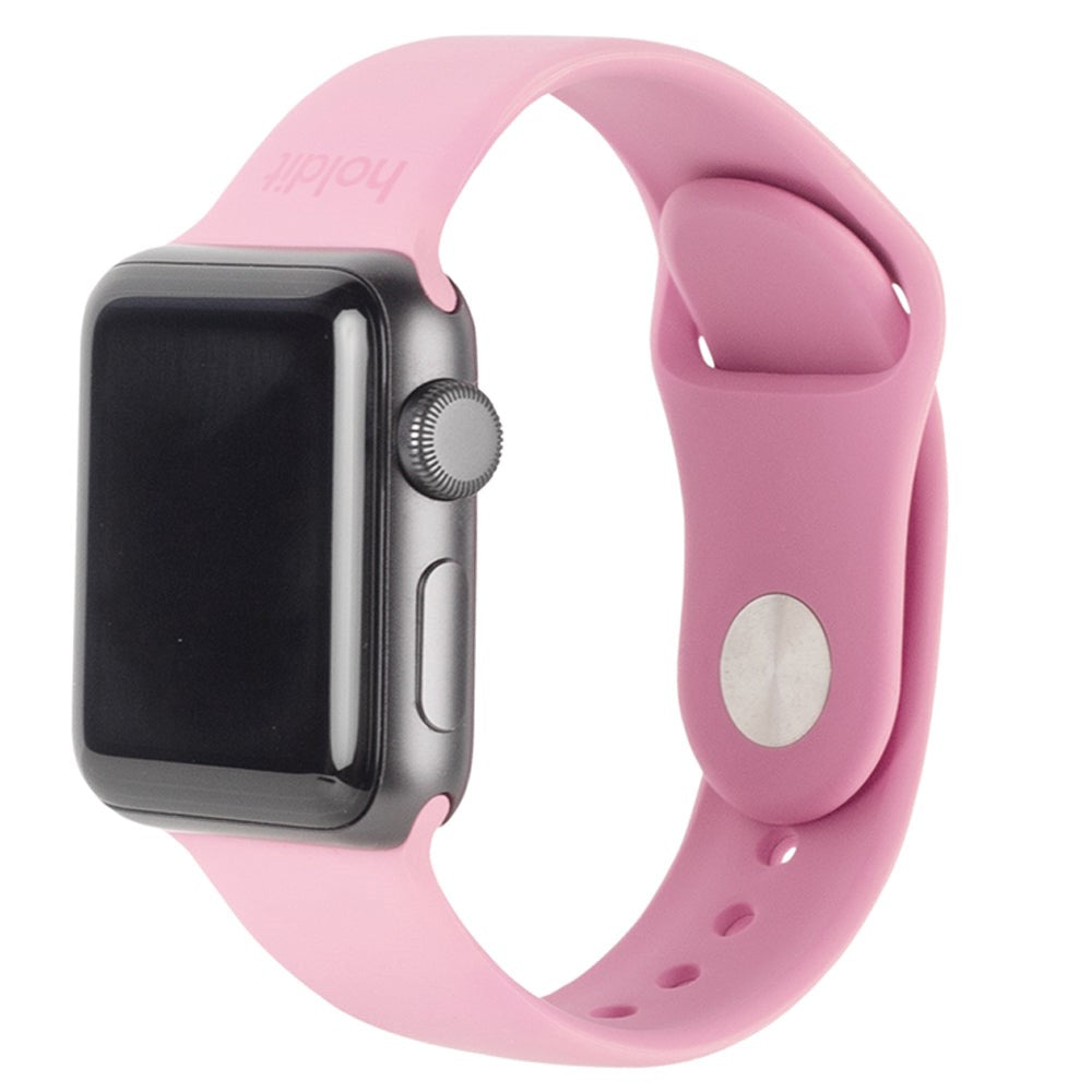 Apple Watch (38/40/SE/41/42mm) Holdit Silicone Armband - Pink