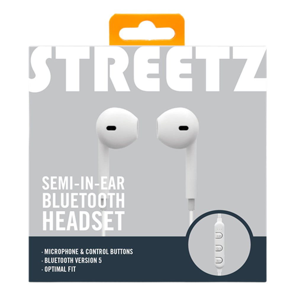 Streetz Trådlöst Bluetooth In-Ear Headset - Vit