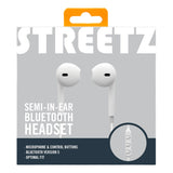 Streetz Trådlöst Bluetooth In-Ear Headset - Vit