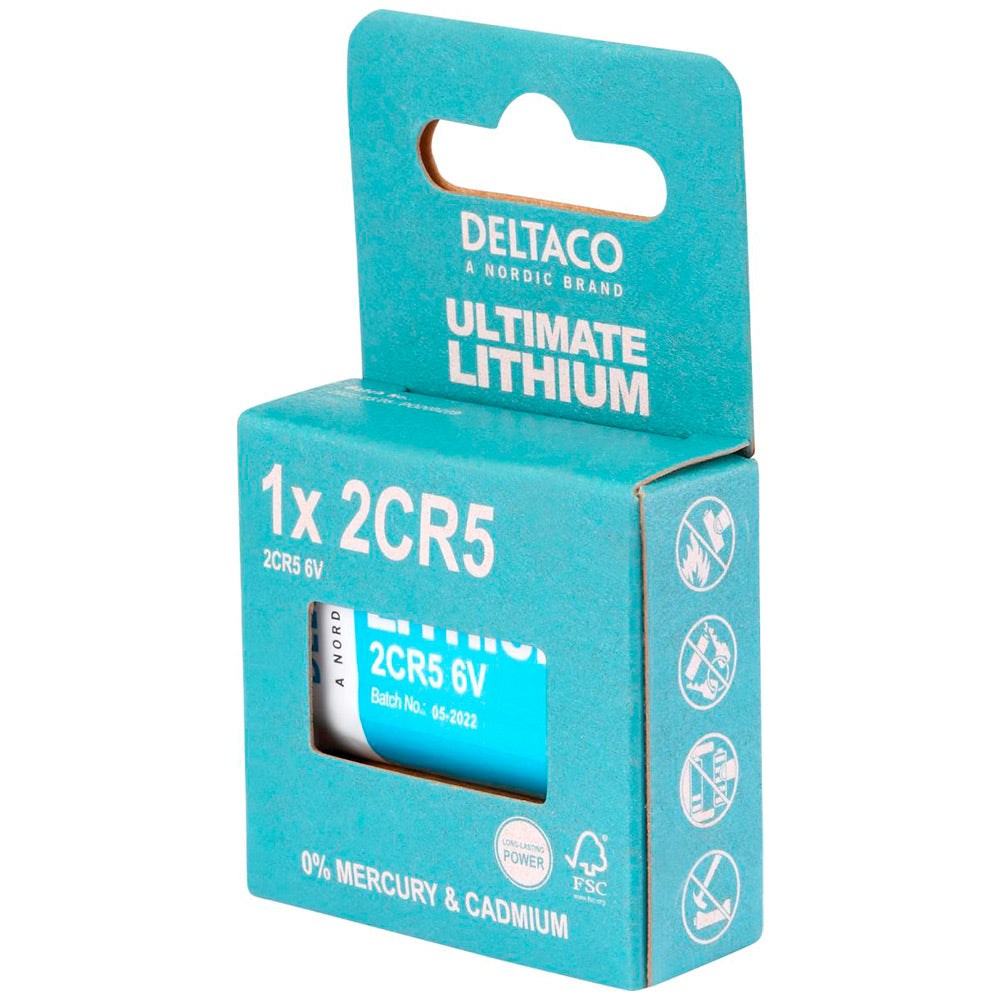 Deltaco Lithium 1 x 2CR5-Batterier