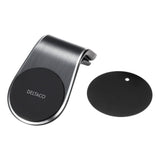 Deltaco Magnetisk Mobilhållare för Ventilationsuttag med Clip & Extra Magnet - Silver / Svart