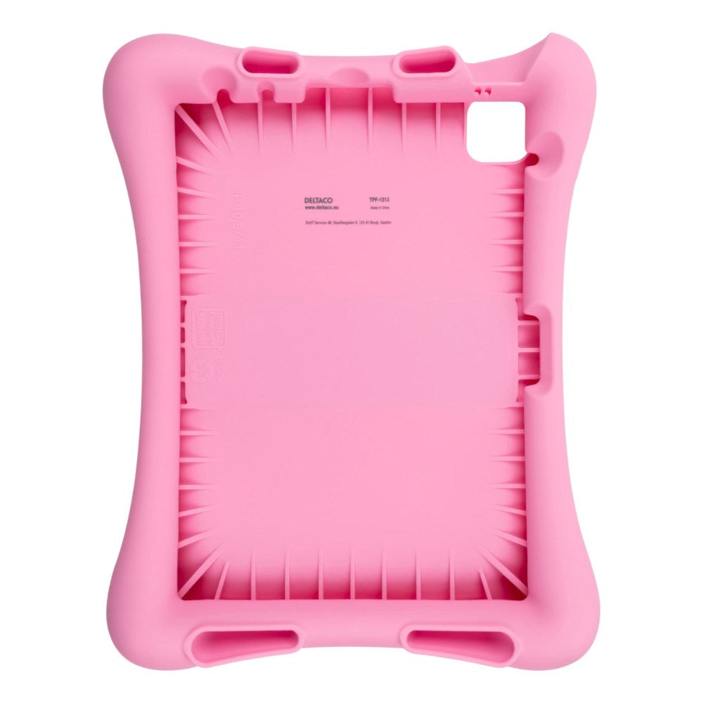 iPad Air 11 (2026-2024) / iPad 10.9" (2024-2022) / iPad Pro 11 (2022-2020) Deltaco Silikon Barnskal - Rosa
