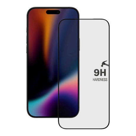 X2O iPhone 17 Pro Max 9H Skärmskydd i Härdat Glas - inkl. Monteringsram - Genomskinlig / Svart Kant