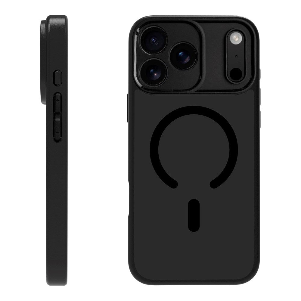 X2O iPhone 17 Pro Max Mag Frosted Skal - MagSafe Kompatibel - Matt Svart