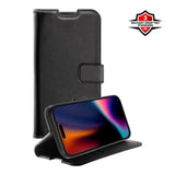 X2O iPhone 17 Pro Max Classic Wallet Fodral - Korthållare & Stativfunktion - Svart