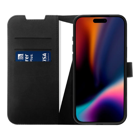 X2O iPhone 17 Pro Max Classic Wallet Fodral - Korthållare & Stativfunktion - Svart