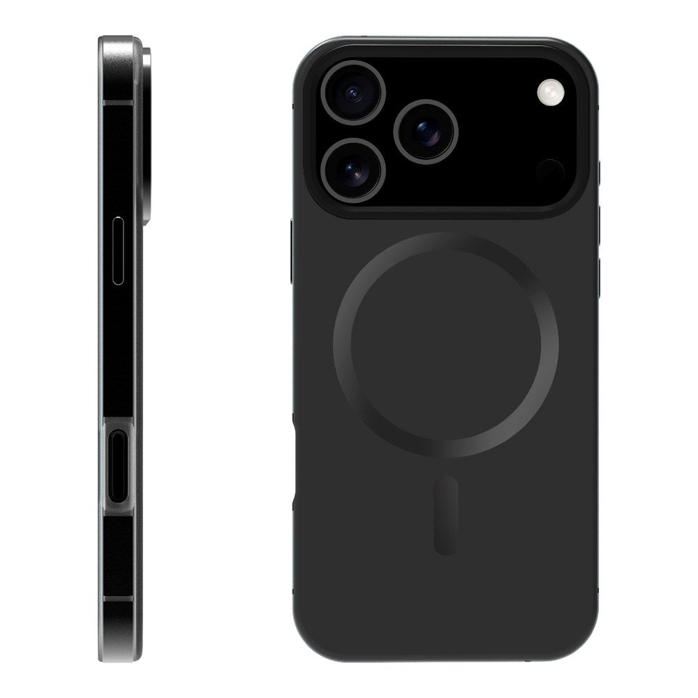 X2O iPhone 17 Pro Mag Metal Skal - MagSafe Kompatibel - Svart