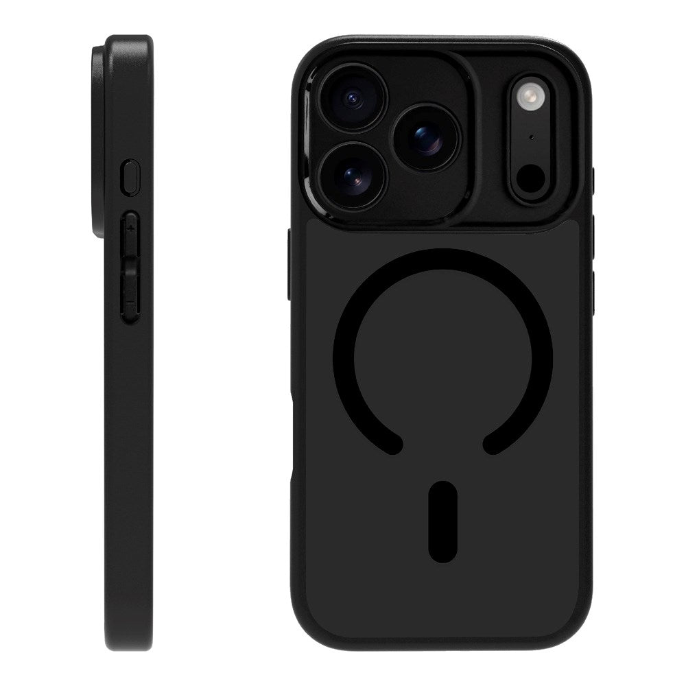 X2O iPhone 17 Pro Mag Frosted Skal - MagSafe Kompatibel - Matt Svart