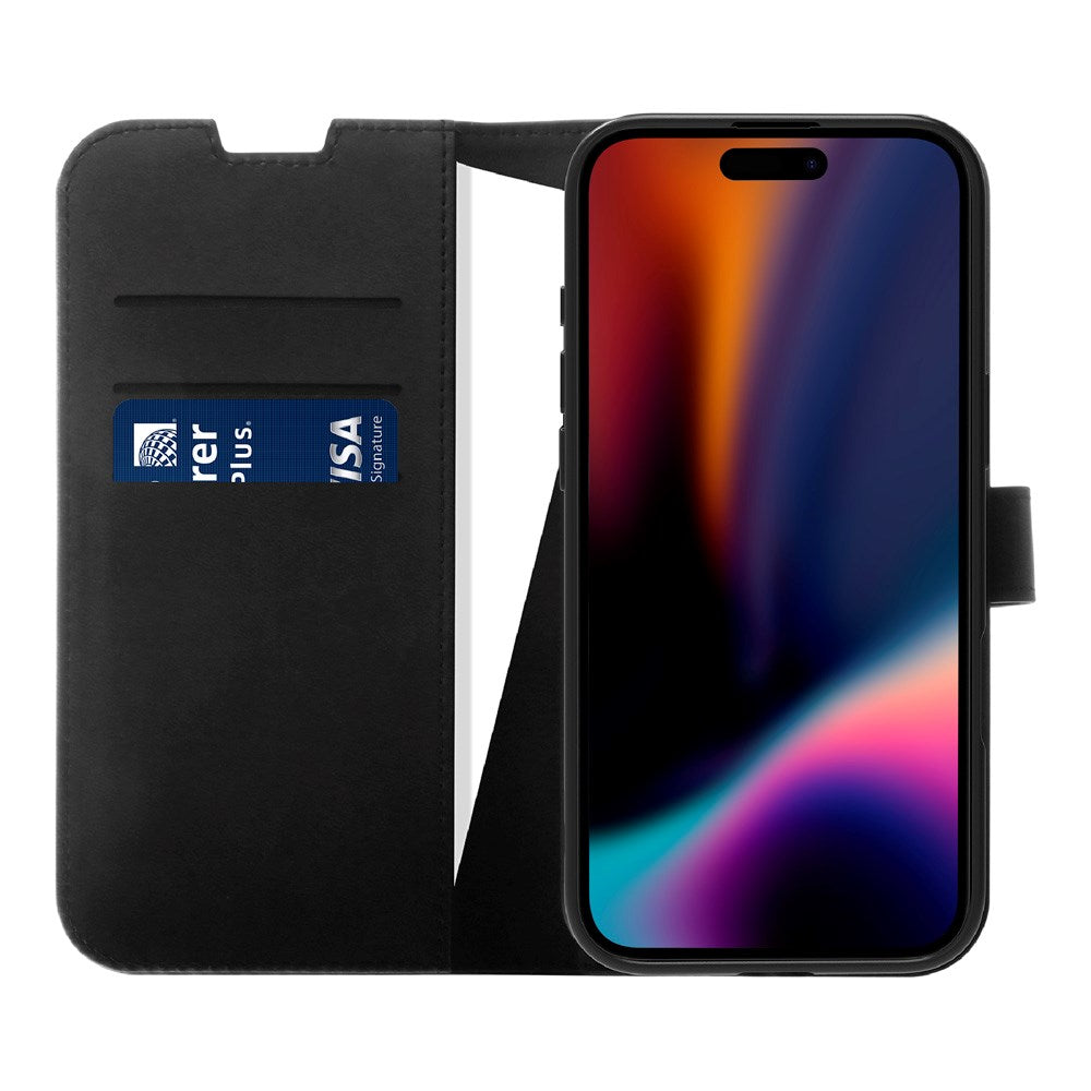 X2O iPhone Air Classic Wallet Fodral - Korthållare & Stativfunktion - Svart