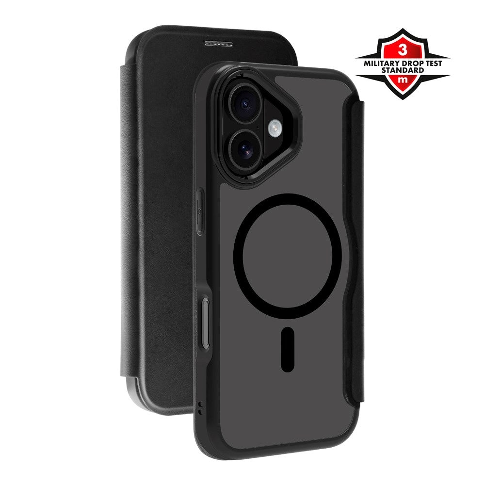 X2O iPhone 17 Mag Wallet Fodral med Korthållare - Svart