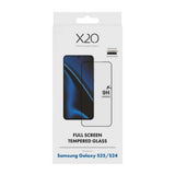 Samsung Galaxy S25 / S24 X2O 9H Full Fit Härdat Skärmskyddsglas - Genomskinlig