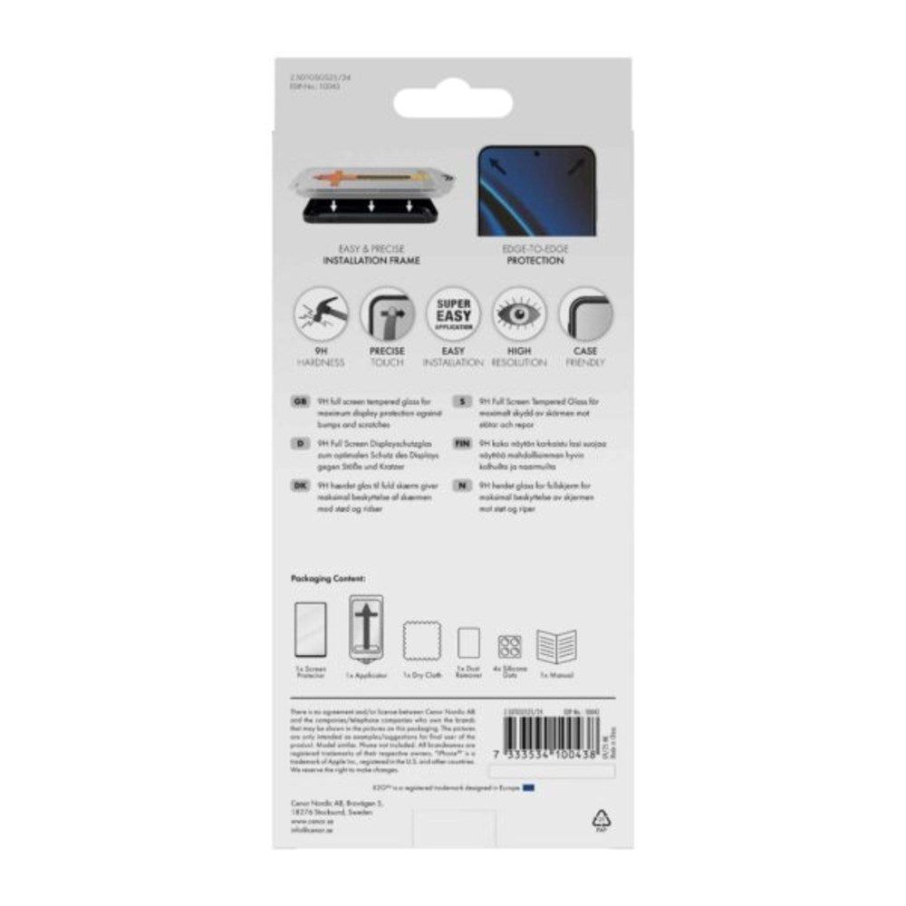 Samsung Galaxy S25 / S24 X2O 9H Full Fit Härdat Skärmskyddsglas - Genomskinlig