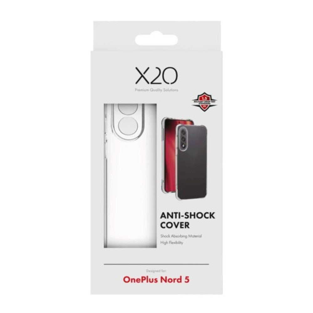 OnePlus Nord 5 X2O Anti-Shock Plast Skal - Genomskinlig