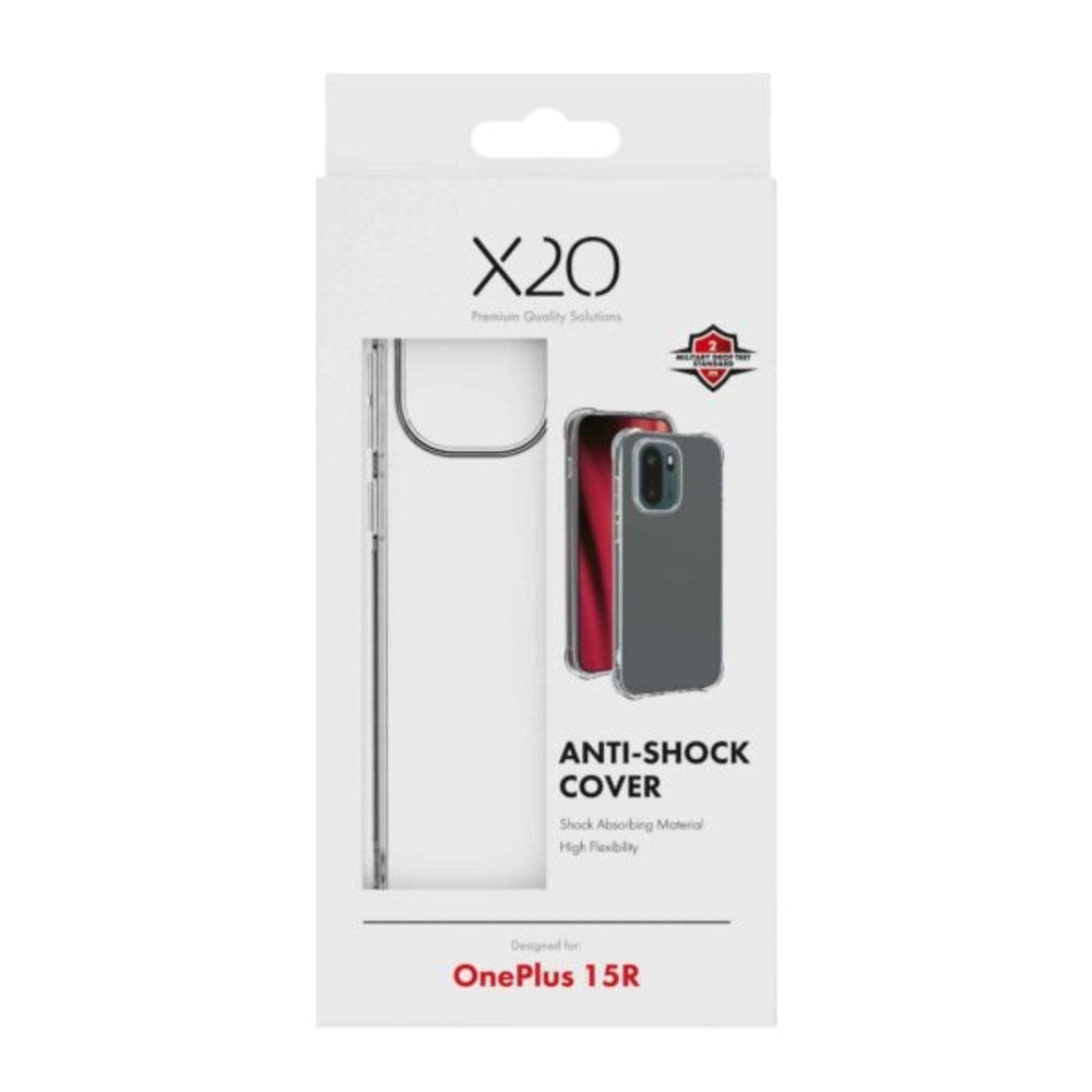 OnePlus 15R X2O Anti-Shock Plast Skal - Genomskinlig
