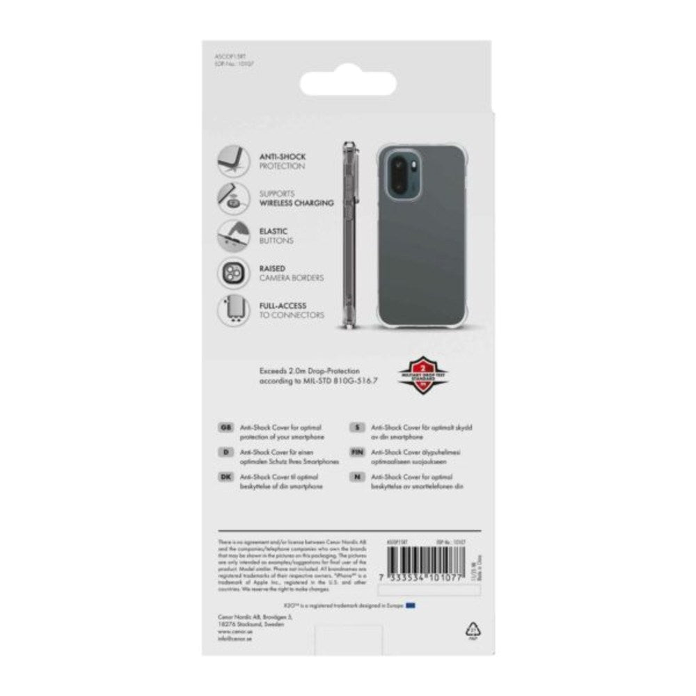 OnePlus 15R X2O Anti-Shock Plast Skal - Genomskinlig