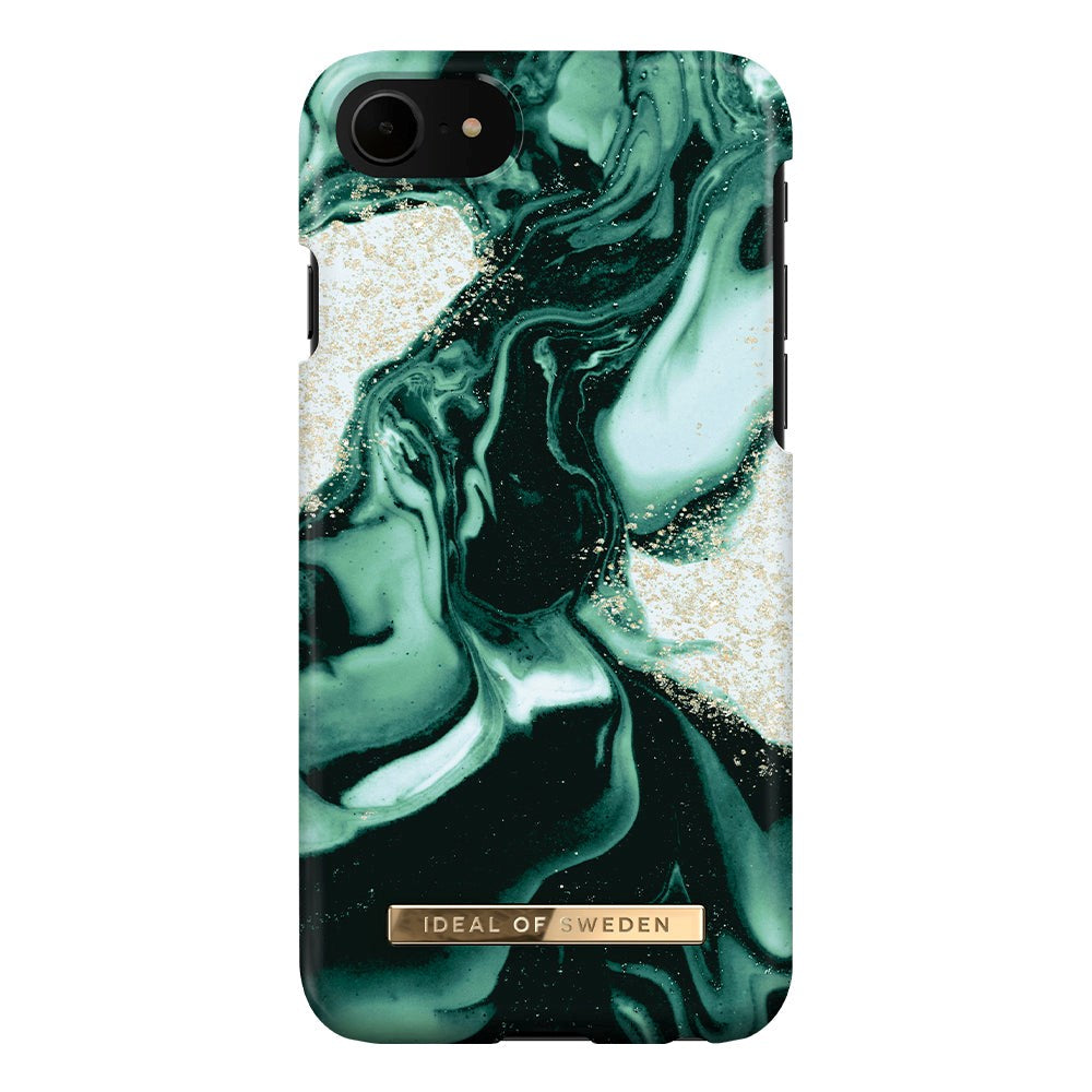 iPhone SE (2022/2020) / 8 / 7 iDeal of Sweden Fashion Skal - Golden Olive Marble