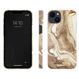 iPhone 14 Plus iDeal Of Sweden Fashion Skal - Golden Sand Marble