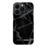 iPhone 14 Pro iDeal Of Sweden Fashion Skal - MagSafe-kompatibelt - Black Thunder Marble