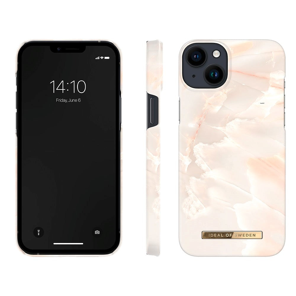 iPhone 14 Plus iDeal Of Sweden Fashion Skal - Rose Pearl Marble