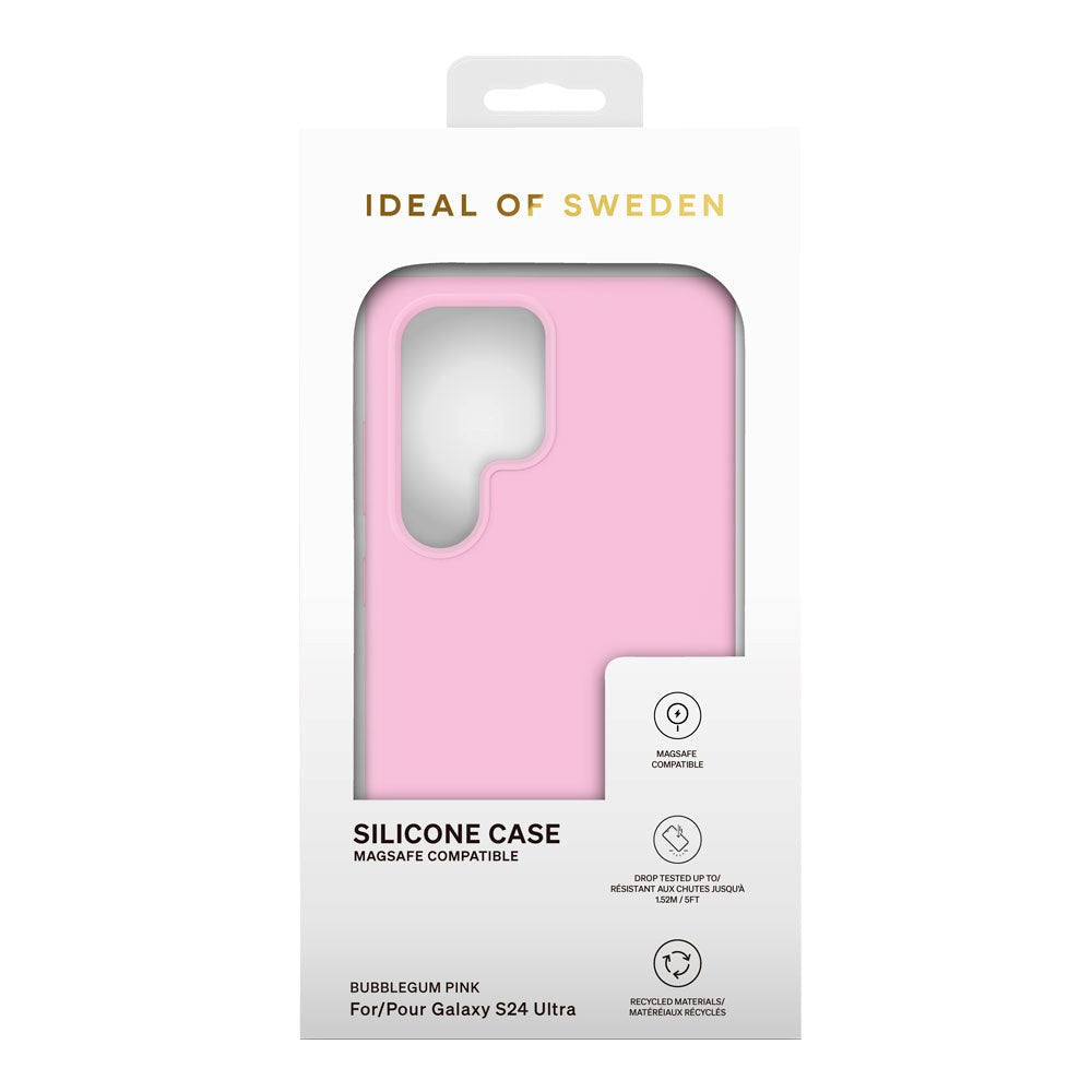 Samsung Galaxy S24 Ultra iDeal Of Sweden Silicone Skal - MagSafe-Kompatibelt - Bubblegum Pink