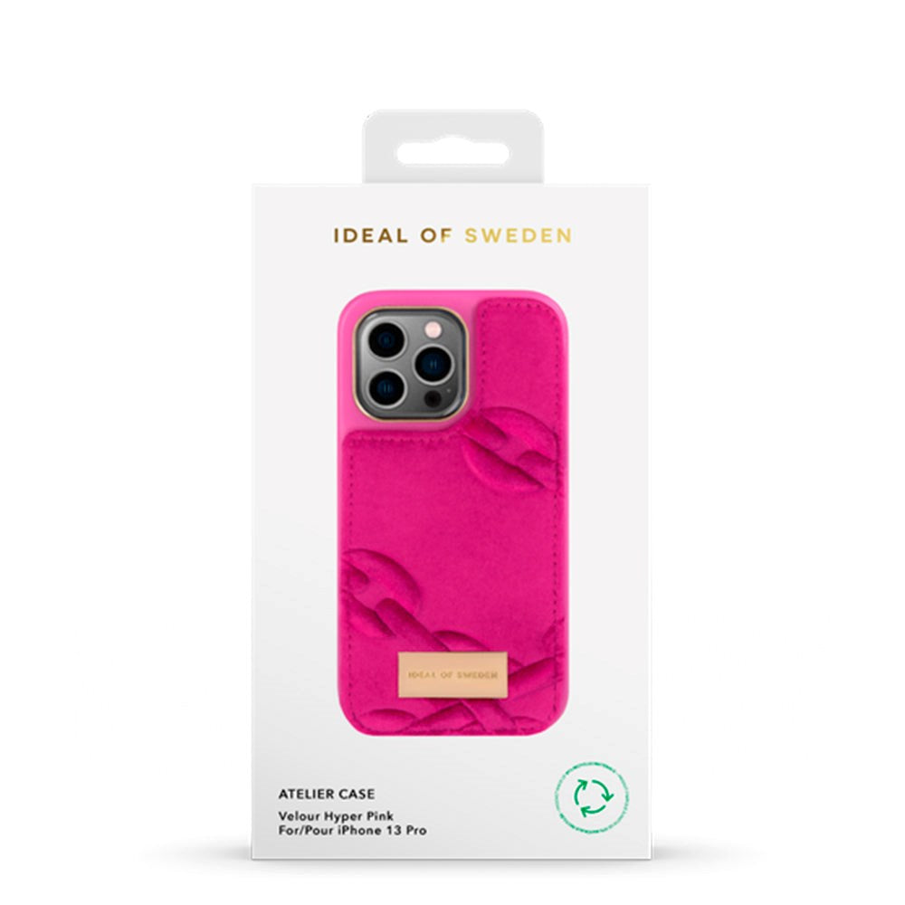 iDeal Of Sweden iPhone 13 Pro Fashion Case Atelier Skal - Velour Hyper Pink