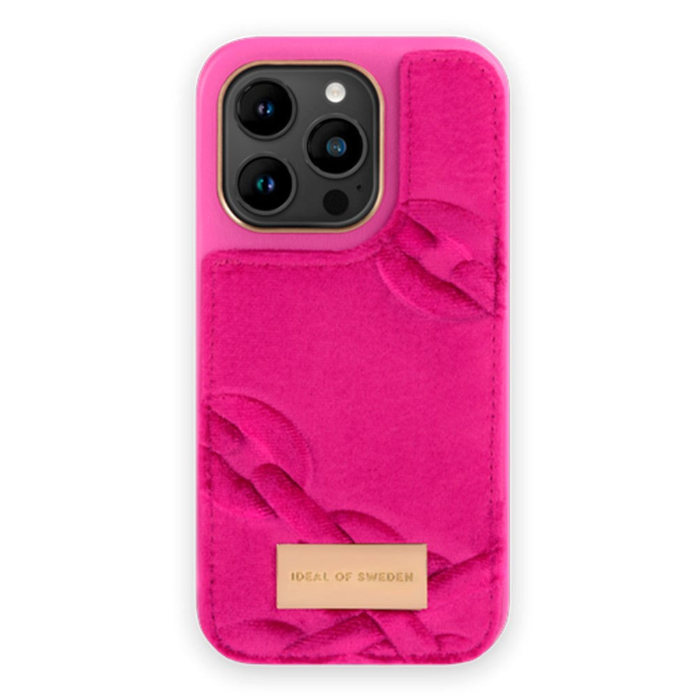 iDeal Of Sweden iPhone 14 Pro Fashion Case Atelier Skal - Velour Hyper Pink