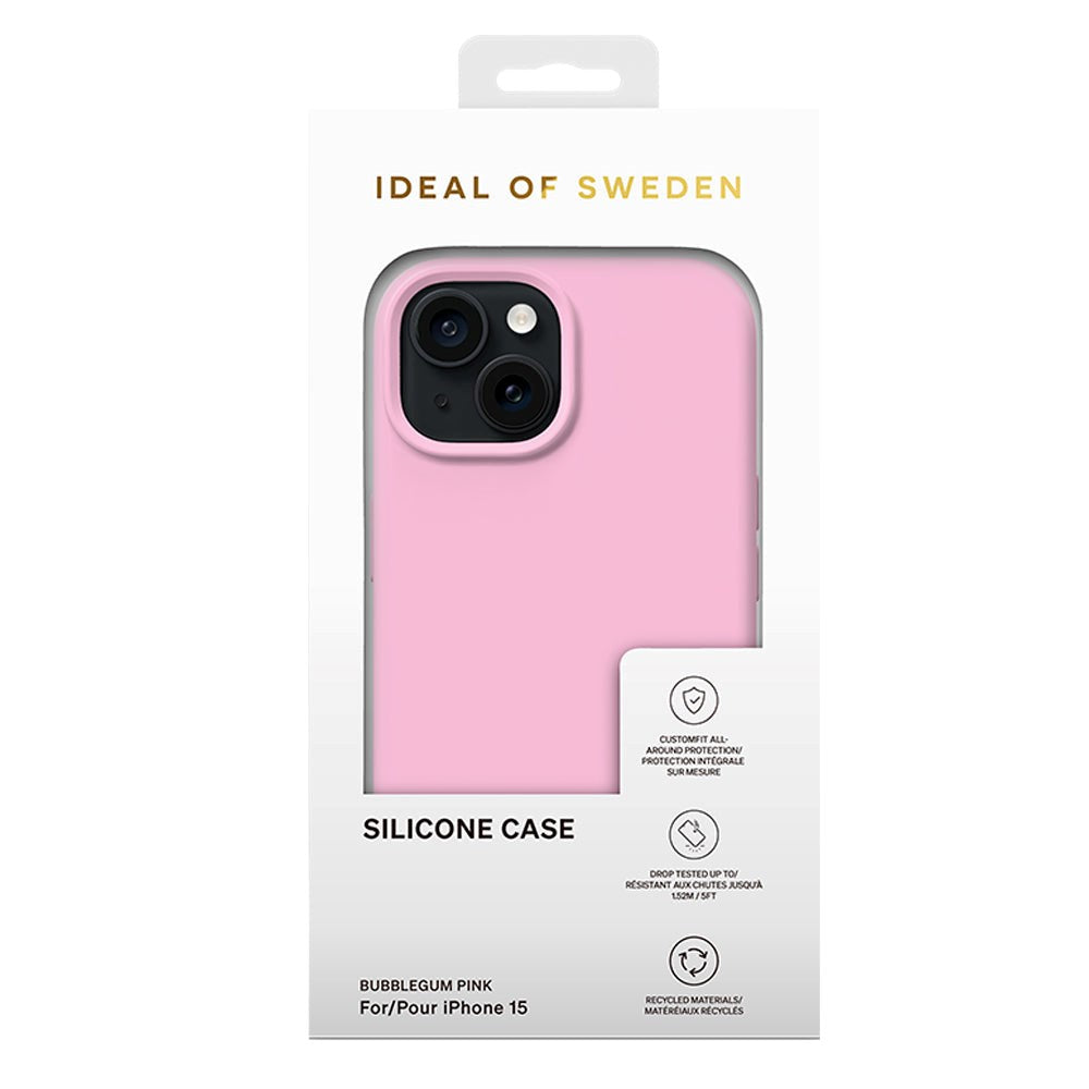 iDeal Of Sweden iPhone 15 Silikonskal - Bubblegum Pink