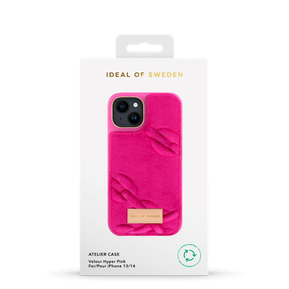 iDeal Of Sweden iPhone 14 / 13 Fashion Case Atelier Skal - Velour Hyper Pink