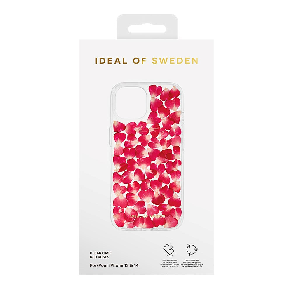 iPhone 14 / 13 iDeal Of Sweden Clear Skal - Red Roses