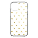 iPhone 14 / 13 iDeal Of Sweden Clear Skal - Golden Hearts