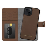 iPhone 15 iDeal Of Sweden Magnet Wallet+ Plånboksfodral - Brun