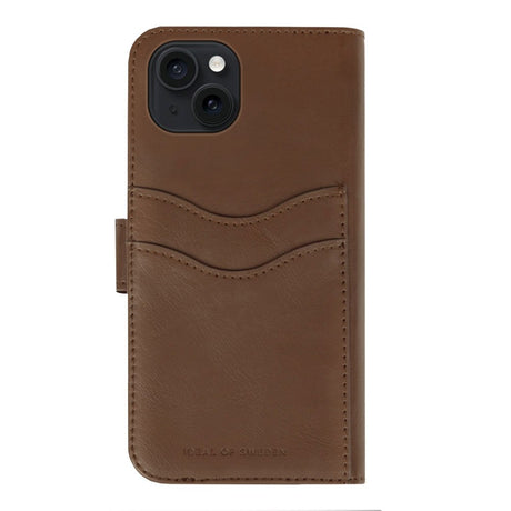 iPhone 15 Plus iDeal Of Sweden Magnet Wallet+ Plånboksfodral - Brun