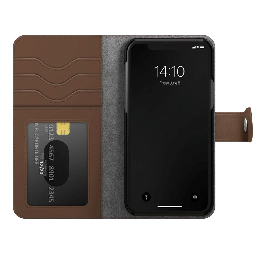 iPhone 11 iDeal Of Sweden Magnet Wallet+ Plånboksfodral - Brun