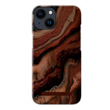 iPhone 14/13 iDeal Of Sweden Fashion Skal - Dark Amber Marble