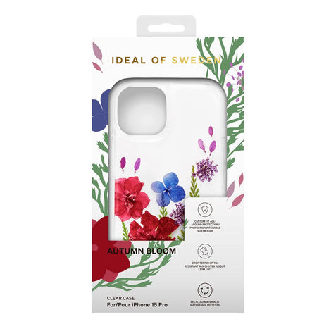 iPhone 15 Pro iDeal Of Sweden Clear Skal - Autumn Bloom