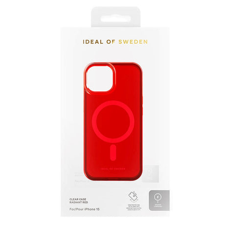 iPhone 15 iDeal Of Sweden Clear Skal - MagSafe-Kompatibelt - Radiant Red