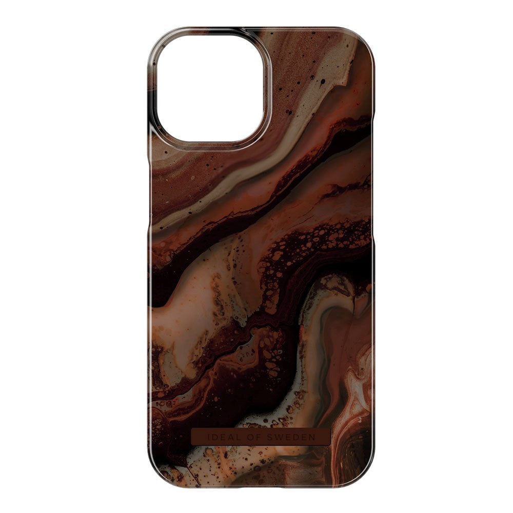 iPhone 15 iDeal Of Sweden Fashion Skal - Dark Amber Marble